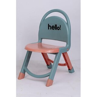 Manav Enterprises Plastic Folding Baby Chair For Kids (Blue)