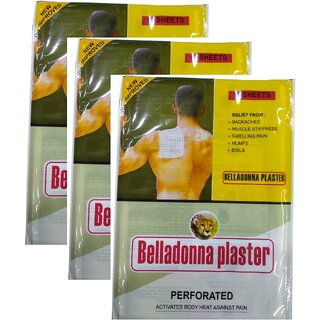                       Belladonna plaster pain relief patches for multipurpose use pack of 10 X 3 - Packets                                              