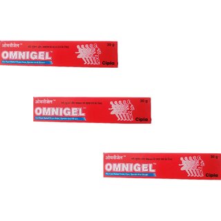                       Omnigel Pain relief gel pack of 3 X 30 grams each                                              