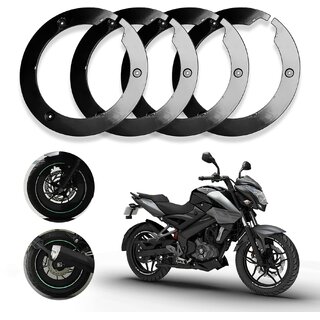                       Sunriders Bike Wheel Cover for 17 inch Wheel for Bajaj Ns 160, 180,200 and Other Model 17inch All Wheel (Black)                                              