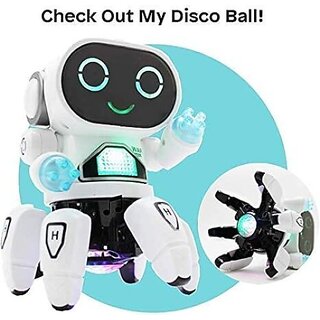 Manav Enterprises Colorful Lights And Music All Direction Movement Dancing Robot Toys For Kids (Multicolor)