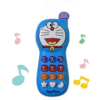 Manav Enterprises Doremon Musical Mobile Toys For Kids (Multicolor)