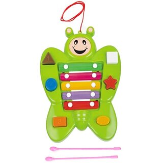 Manav Enterprises Butterfly Musical Xylophone For Kids (Multicolor)
