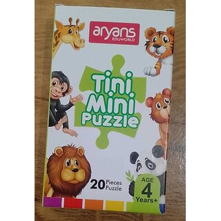                       Manav Enterprises Mini Wild Animal Puzzle For Kids (4 Pieces)                                              