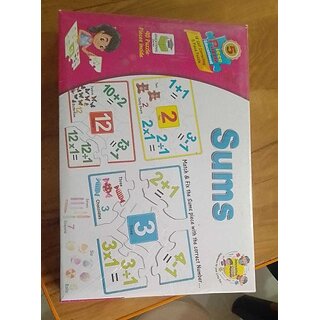                       Manav Enterprises Sums Jigsaw Puzzle For Kids (90 Pieces)                                              