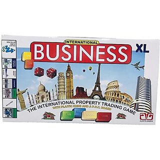                       Hmv International Buisness Xl - The International Property Trading Game Money  Assets Games Board Game                                              