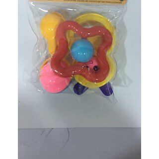                       Hmv Non-Toxic Rattles For Babies Set Of 3 Attractive Rattle For New Born And Infants Rattle (Multicolor)                                              
