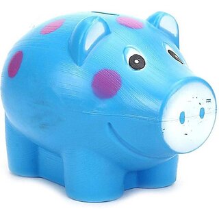                       Manav Enterprises Piggy Bank Money Saver Coin Bank (Blue)                                              