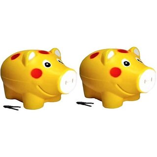                       Manav Enterprises Piggy Bank, Money Bank, For Kids - Set Of 2 (Yellow) Coin Bank (Blue) Coin Bank (Yellow)                                              