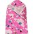 Manav Enterprises Baby Towel Cum Wrapper (Fabric, Pink)