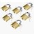 Mannat Brass Pressing Lock 20mm with 2 keys Hard Stainless Steel for Suitcase,Home shutters Cabinet,pet Doors(Pack of 6)