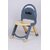 Manav Enterprises Plastic Folding Baby Chair For Kids (Silver)