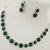 Premium Quality AAA CZ Emerald Green Stones Beautiful Jewellery Set