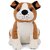 Hmv Brown Dog Soft Toy - 12 Cm (Brown, White)