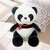 Hmv Panda With Bow - 14 Inch (White, Black)