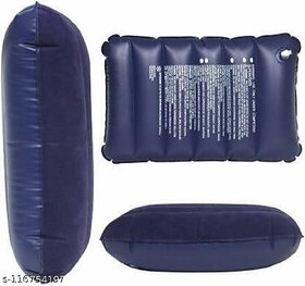 Travelling Pillow Air Solid Travel Pillow Pack of 1 (Navy Blue)