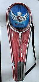 Manav Enterprises Light Weight Multicolor Custom Strung Badminton Racquet (Pack Of 2, 350 G)