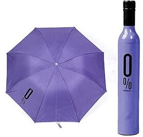 Manav Enterprises Bottle Umbrella For Rain Portable And Compact Umbrella For Travel Umbrella (Purple)