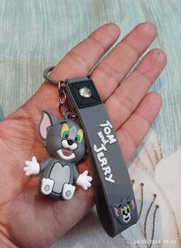 Tom and Jerry Keychain for Boys, Girl Students College School Bags, Bikes, Cars