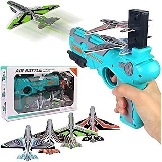                       Manav Enterprises Air Blasters Gun Flying Launcher Gun For Kids (Multicolor)                                              