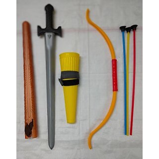                       Manav Enterprises The Battle Warrior For Kids Armor Sets (Green)                                              