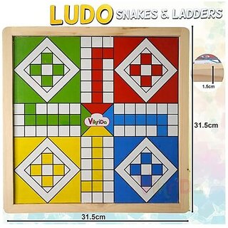                       Manav Enterprises Ludo And Snakes And Ladders Strategy  War Games Board Game                                              