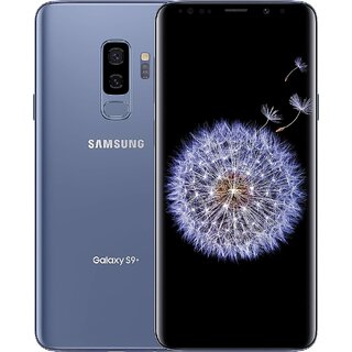                       (Refurbished) Samsung Galaxy S9 Plus  Dual Sim  64GB Coral Blue- Grade A++ Like New                                              