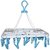 Hmv Cloth Drying Stand Hanger With 32 Clips/Pegs Plastic Cloth Clips Plastic Shirt Hanger For Shirt (Multicolor)