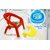 Manav Enterprises Feeding Chair With Table Plastic Chair (Finish Color - Multicolour, Pre-Assembled)