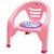 Manav Enterprises Feeding Chair With Table Plastic Chair (Finish Color - Pink, Pre-Assembled)