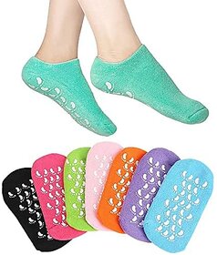 Moisturizing Gel Socks,Ultra-Soft Moisturizing Socks With Spa Quality Gel For Moisturizing,Socks Helps Repair Dry Cracked Skins,Spa Gel Sock,Foot Gloves,Pain Relief Socks Unisex,Reusable Socks