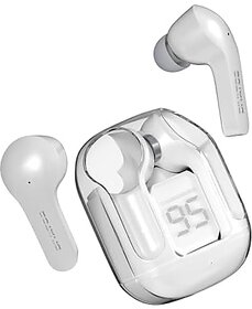 Divatos DTS005W UltraPods TWS Earbuds  Bluetooth v5.3  HiFi Bass Effect  LED Power Display And Smart Touch Control  Noise Cancellation  Fast Charging  Compatible with All Devices (White)