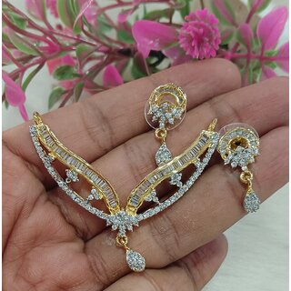 Premium Quality Designer Beautiful Everyday Wear CZ Choki Mangalsutra Earrings Set Premium Quality Designer Beautiful Everyday Wear CZ Choki Mangalsutra Earrings Set