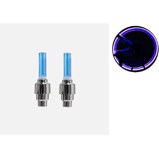                       Sunriders Tyre Valve Cap LED Bulbs for Bikes (Pack of 2 Blue)                                              