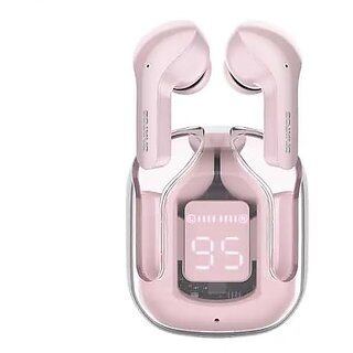 Divatos DTS005P UltraPods TWS Earbuds  Bluetooth v5.3  HiFi Bass Effect  LED Power Display And Smart Touch Control  Noise Cancellation  Fast Charging  Compatible with All Devices (Pink)