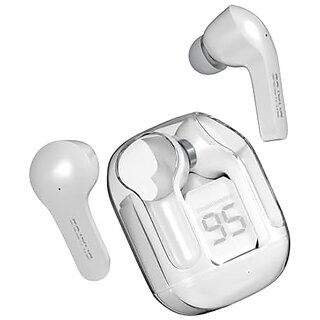                       Divatos DTS005W UltraPods TWS Earbuds  Bluetooth v5.3  HiFi Bass Effect  LED Power Display And Smart Touch Control  Noise Cancellation  Fast Charging  Compatible with All Devices (White)                                              
