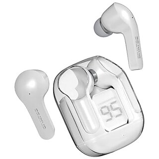 Divatos DTS005W UltraPods TWS Earbuds  Bluetooth v5.3  HiFi Bass Effect  LED Power Display And Smart Touch Control  Noise Cancellation  Fast Charging  Compatible with All Devices (White)