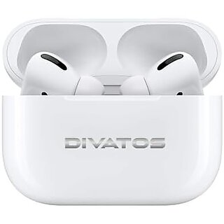                       Divatos DTS001 Pro Ear Buds Bluetooth Headphones (White)                                              