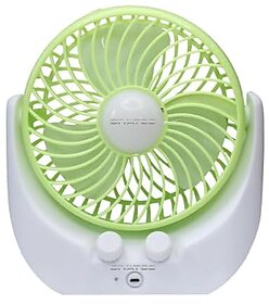 Divatos DTS-DF001 Mini Desk Fan  Portable 3 Speeds Table Fan  With Super Spot LED Light  Best Alternate of Candles  2500 mAh Rechargeable Fan for Home  Office  Travel