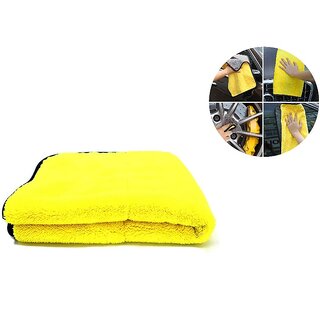                       Sunriders Microfiber Car Cleaning Cloth for Detailing & Polishing 500  GSM (40*40 CM)                                              
