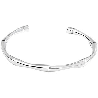                       Silver Geometric Dimension Kada                                              