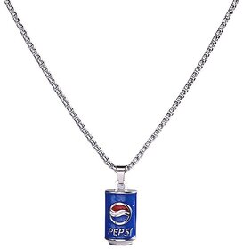 Pepsi Design Pendant with Silver Chain