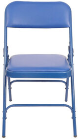 Retro Folding Chair for Home/Study Chair and Restaurant Chair (Metal, Blue)