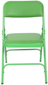 Retro Folding Chair for Home/Study Chair and Restaurant Chair (Metal, Green)