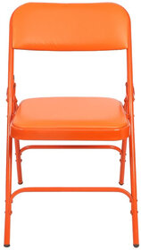 Retro Folding Chair for Home/Study Chair and Restaurant Chair (Metal, Orange)