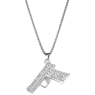                       Revolver Style Pendant with Chain                                              
