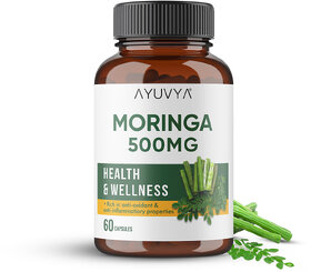 Ayuvya Organic Moringa Tablets  Natural Vitality  Premium Quality 60 Capsule