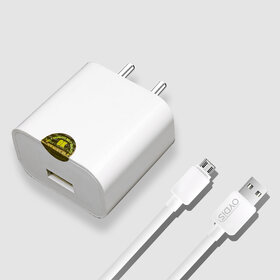 MYZK 5V 1A-Mobile Fast Charger with USB to Micro Cable  Made in India Wall Charger Adapter  Universal Compatibility