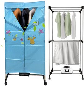 Kawachi Electric Clothes Dryer Stainless Steel Pipe Portable 1200W 20kg Wet Laundry Air Drying Wardrobe