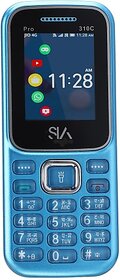 Sia Pro 310C (Dual Sim, 4.5 Cm (1.77 Inch) Display, 1050 Mah Battery, Blue)